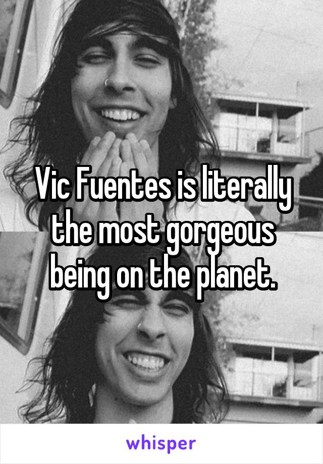 Vic Fuentes is literally the most gorgeous being on the planet.