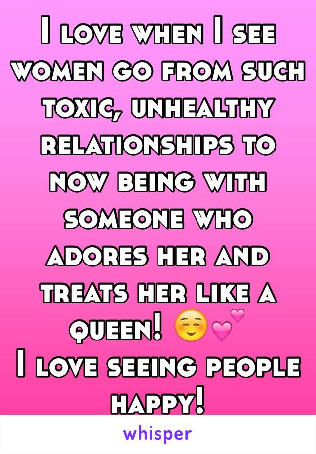 I love when I see women go from such toxic, unhealthy relationships to now being with someone who adores her and treats her like a queen! ☺️💕
I love seeing people happy! 