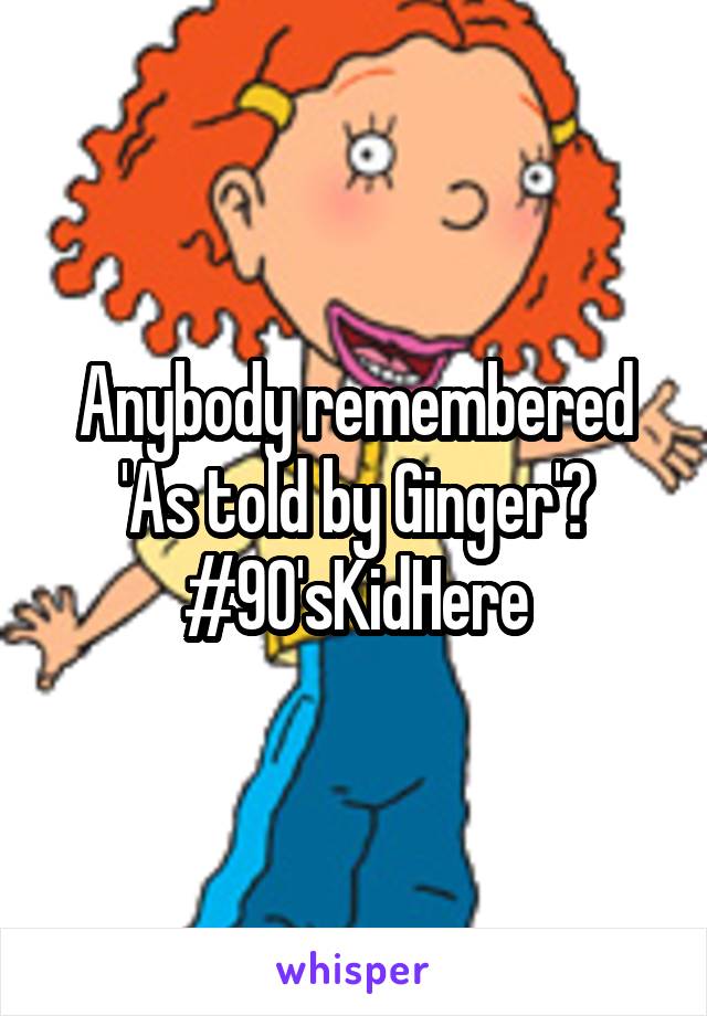 Anybody remembered 'As told by Ginger'? #90'sKidHere