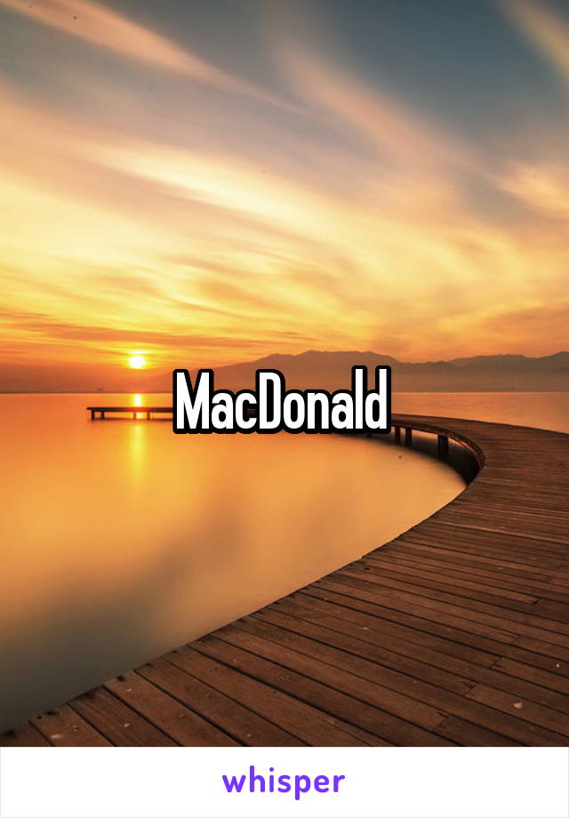 MacDonald 