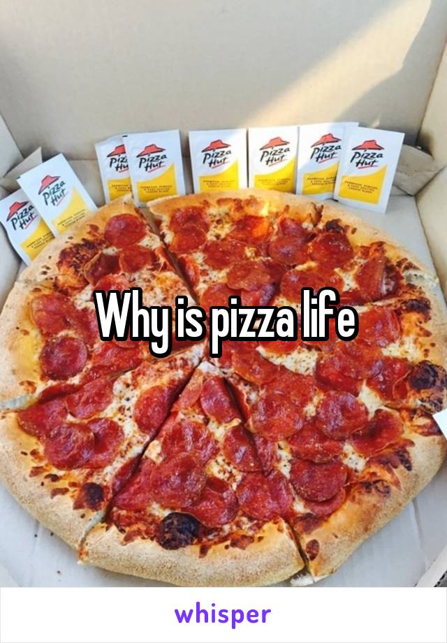 Why is pizza life