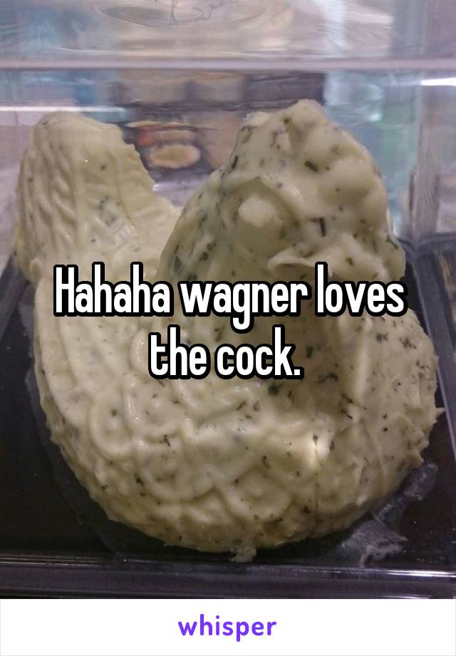 Hahaha wagner loves the cock. 