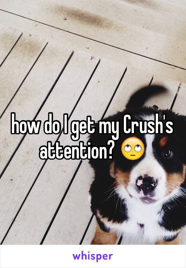 how do I get my Crush's attention? 🙄