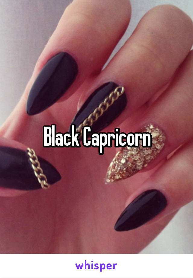 Black Capricorn