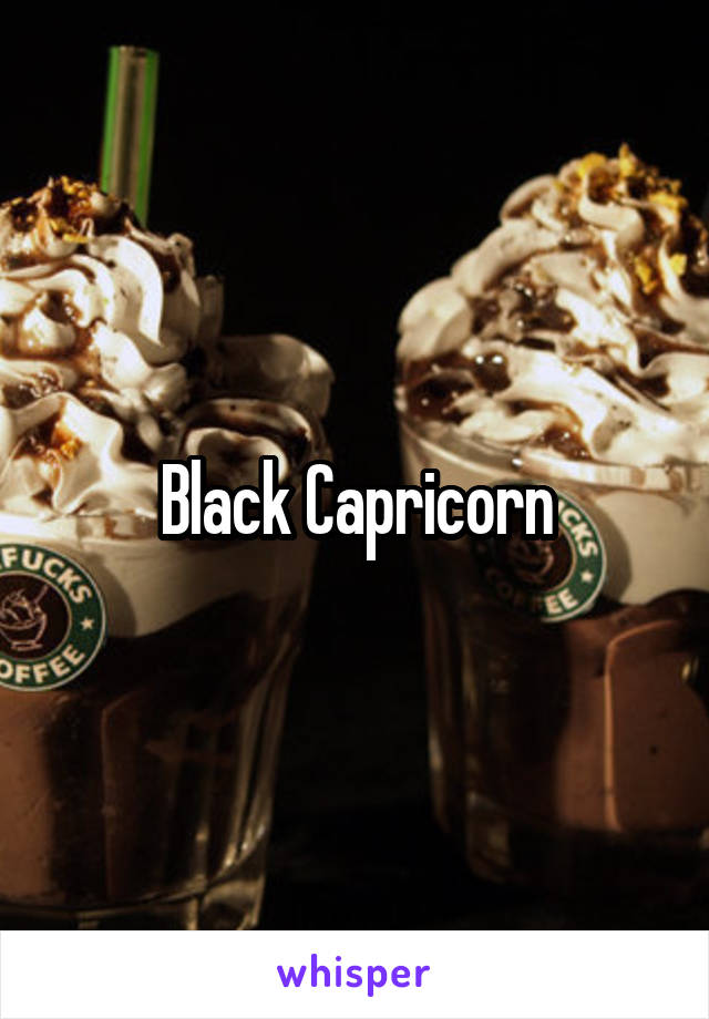 Black Capricorn