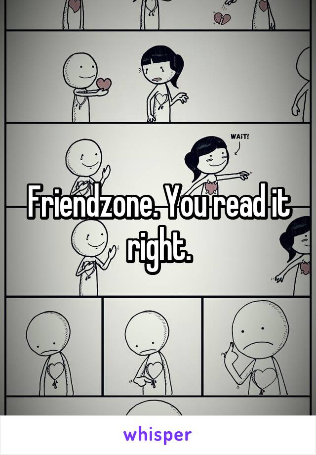 Friendzone. You read it right.