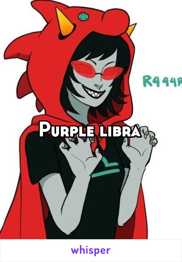 Purple libra 