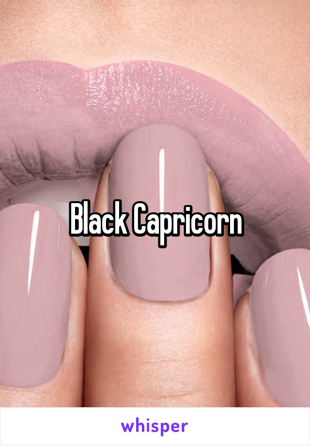 Black Capricorn