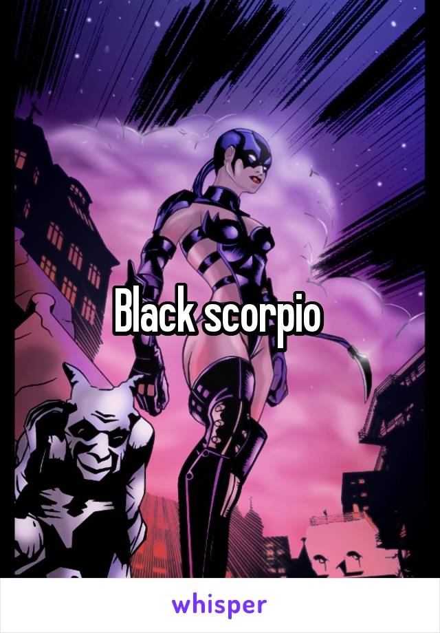 Black scorpio 