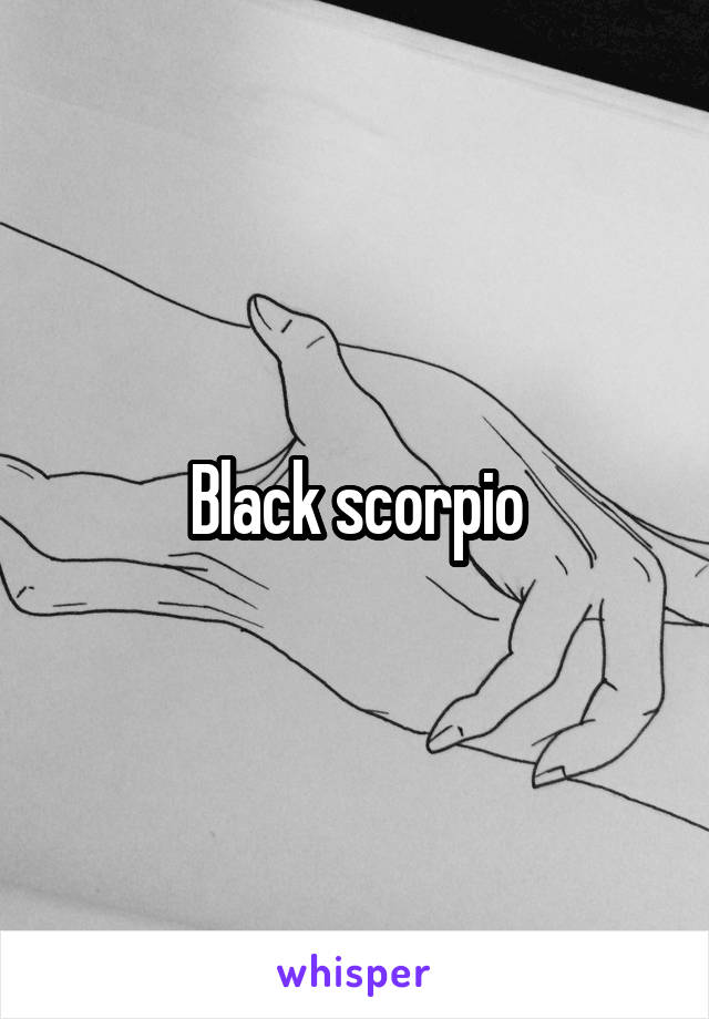 Black scorpio