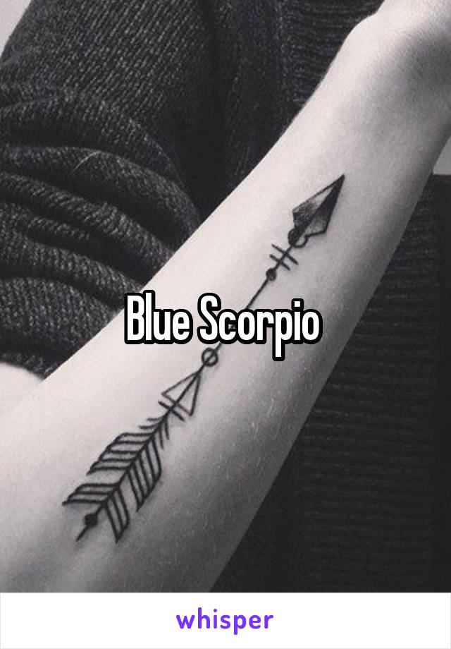 Blue Scorpio 