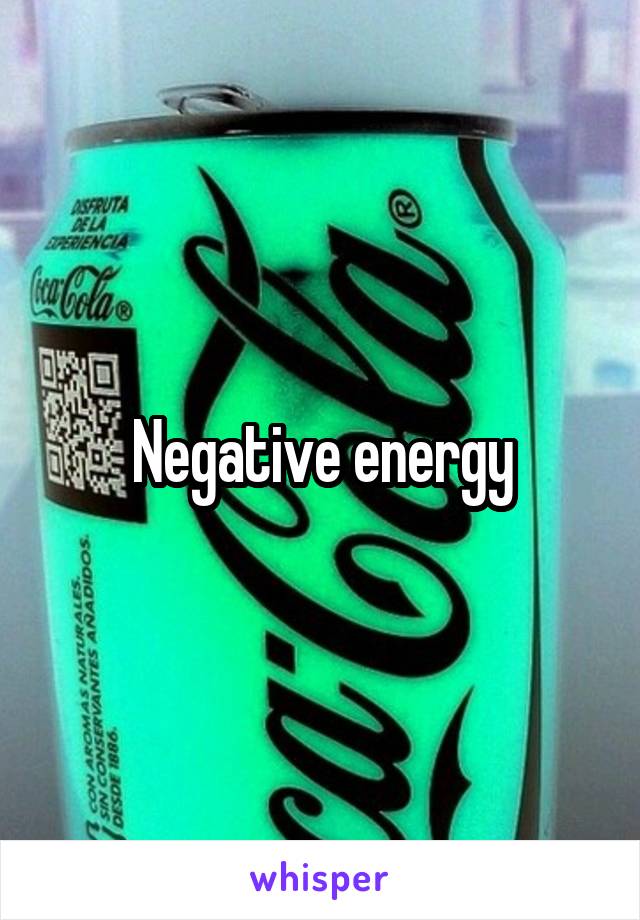 Negative energy