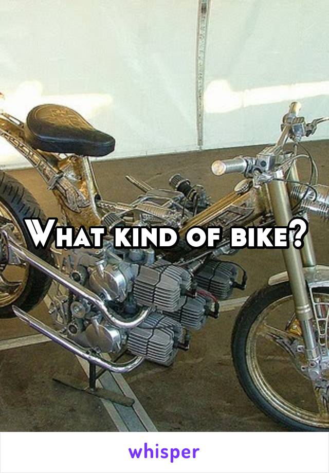 What kind of bike?