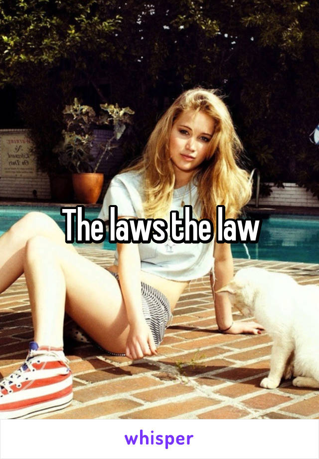 The laws the law