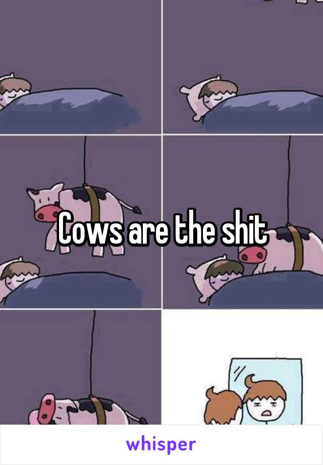 Cows are the shit