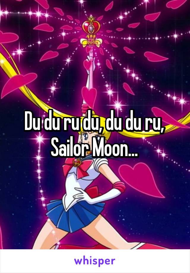 Du du ru du, du du ru, 
Sailor Moon... 