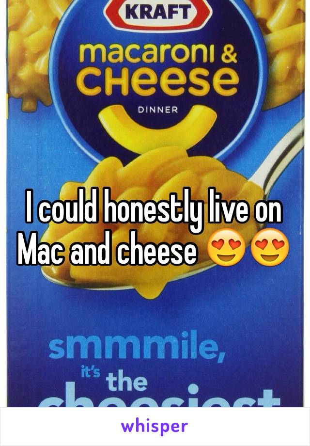 I could honestly live on Mac and cheese 😍😍