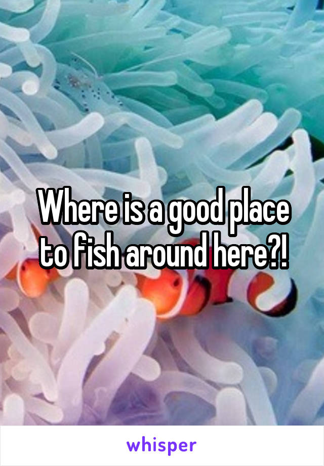 Where is a good place to fish around here?!