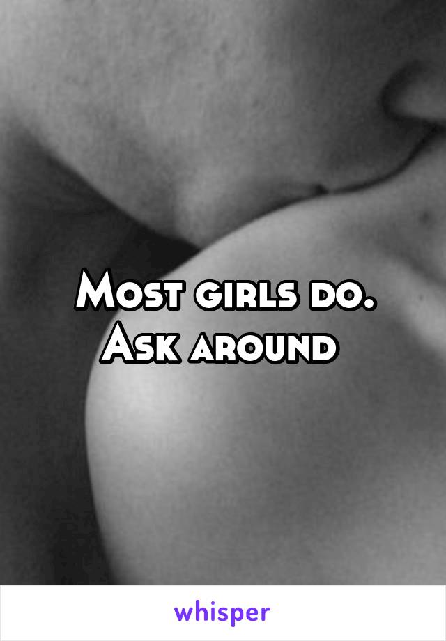 Most girls do. Ask around 