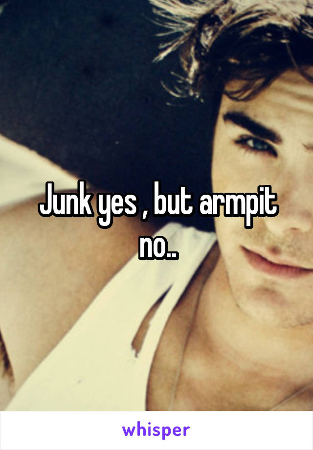 Junk yes , but armpit no..