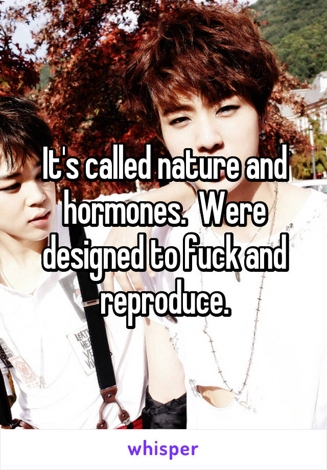 It's called nature and hormones.  Were designed to fuck and reproduce.