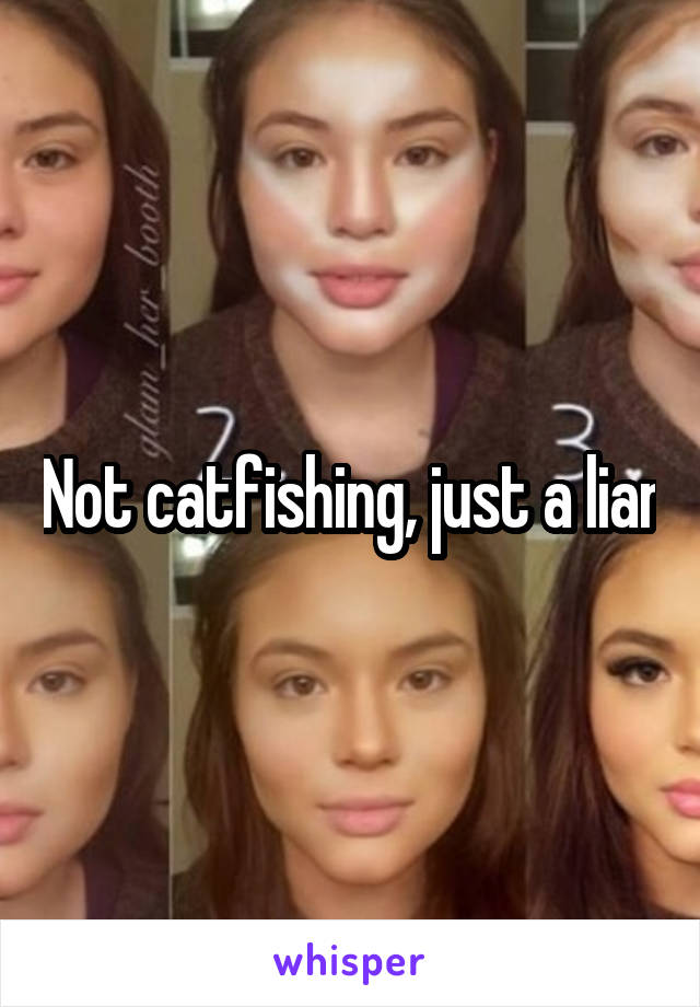 Not catfishing, just a liar