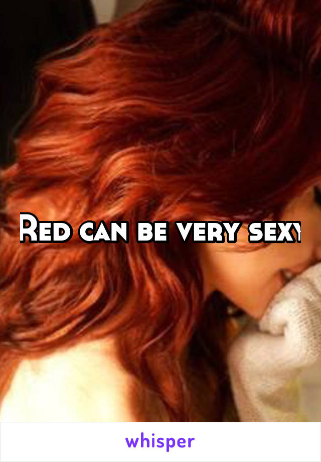 Red can be very sexy