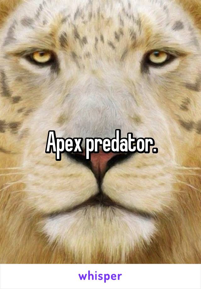 Apex predator.