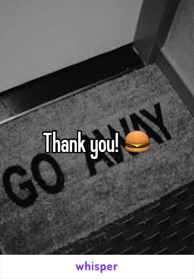 Thank you! 🍔