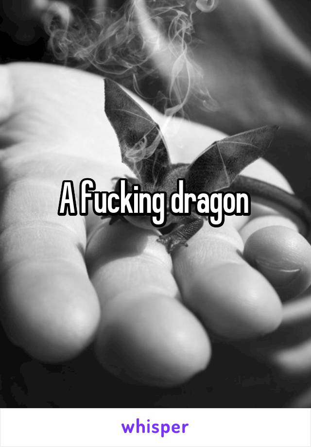 A fucking dragon 
