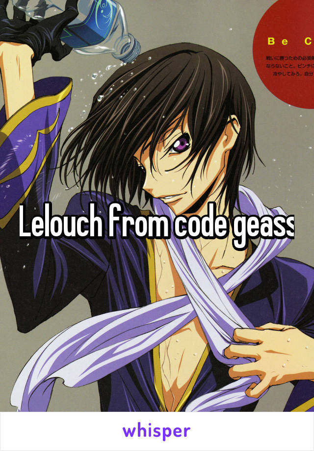 Lelouch from code geass