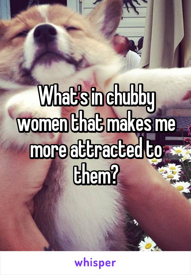 What's in chubby women that makes me more attracted to them?