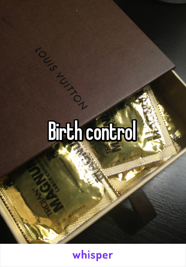 Birth control 