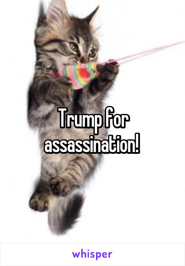 Trump for assassination! 