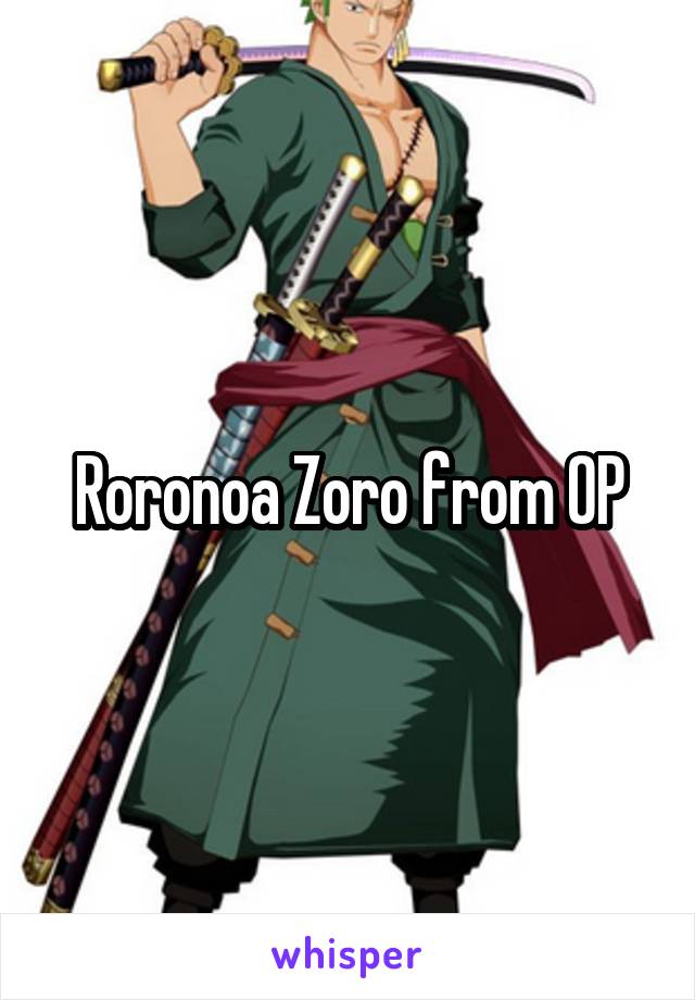 Roronoa Zoro from OP