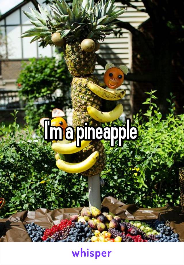 I'm a pineapple 