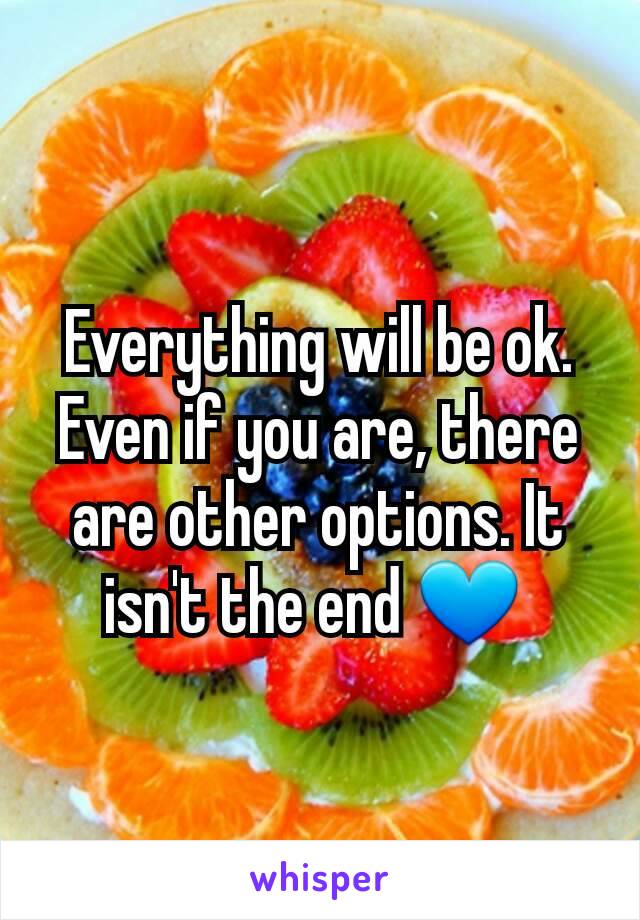 Everything will be ok. Even if you are, there are other options. It isn't the end 💙 