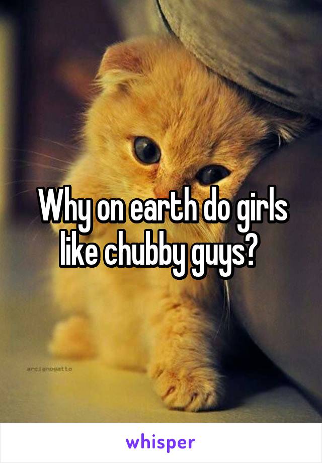 Why on earth do girls like chubby guys? 