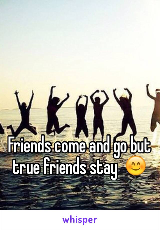 Friends come and go but true friends stay  😊