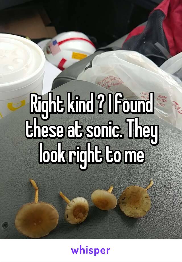 Right kind ? I found these at sonic. They look right to me