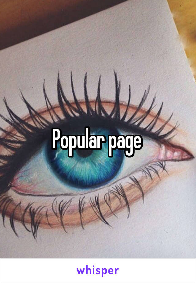 Popular page 