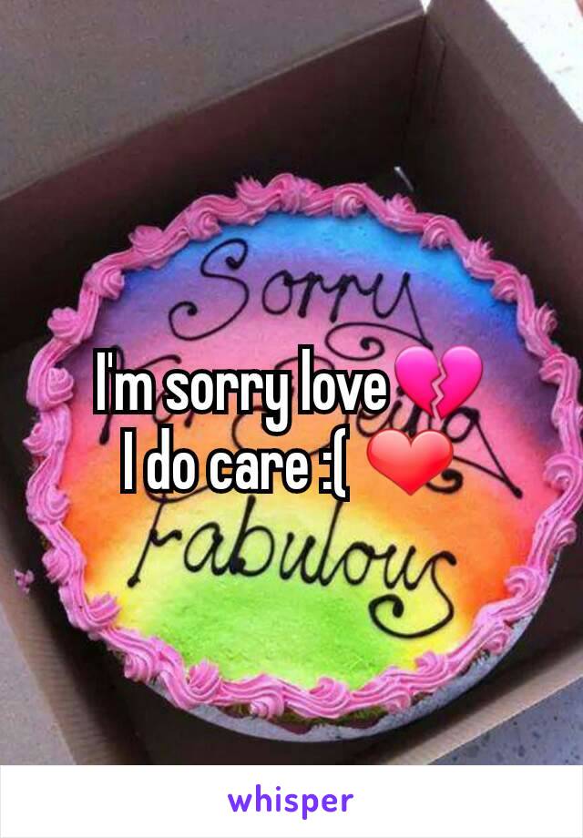 I'm sorry love💔
I do care :( ❤