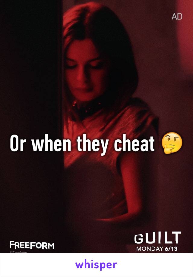 Or when they cheat 🤔