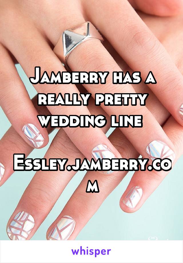Jamberry has a really pretty wedding line 

Essley.jamberry.com