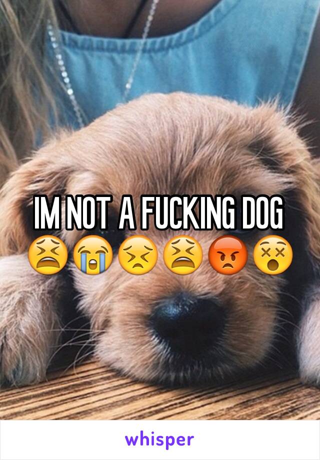 IM NOT A FUCKING DOG 😫😭😣😫😡😵