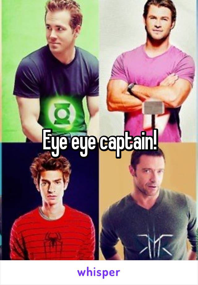 Eye eye captain!