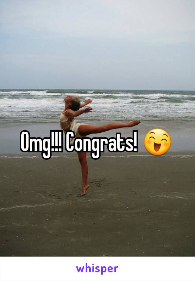 Omg!!! Congrats! 😄