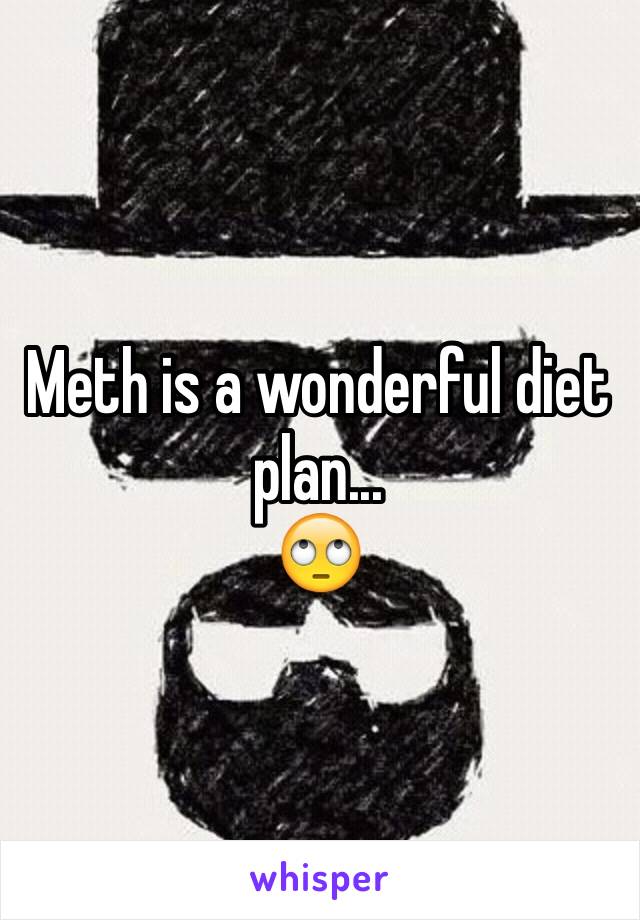 Meth is a wonderful diet plan...
🙄