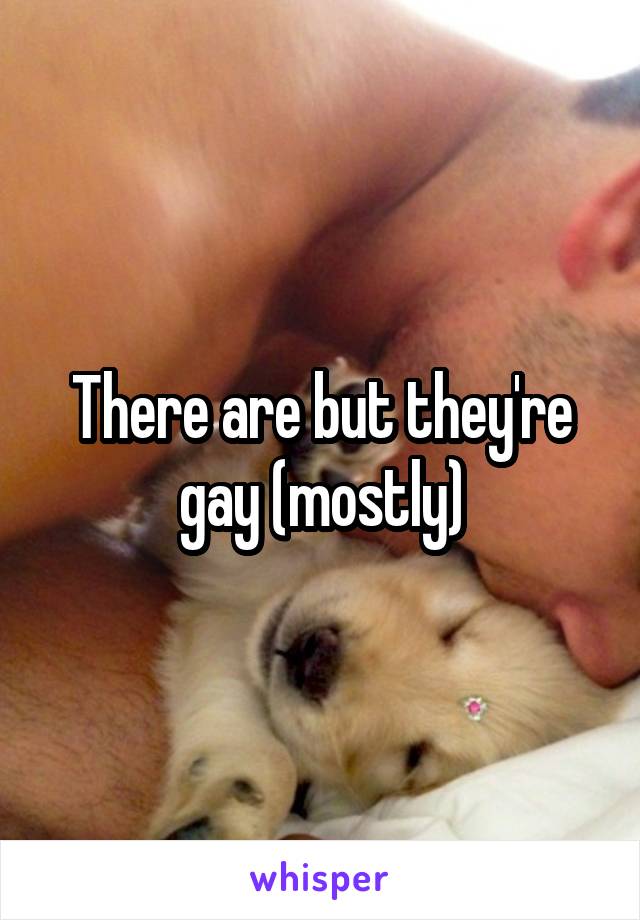 There are but they're gay (mostly)