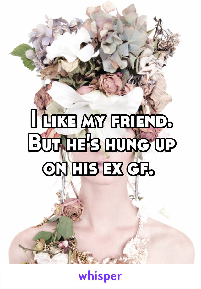 I like my friend. But he's hung up on his ex gf. 